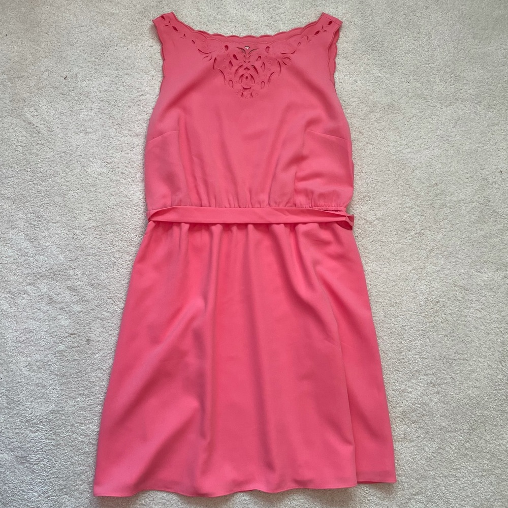 LOFT ANN TAYLOR pink dress size 12